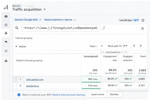 Tracking AI agent traffic in GA4 to measure AEO strategies 2026